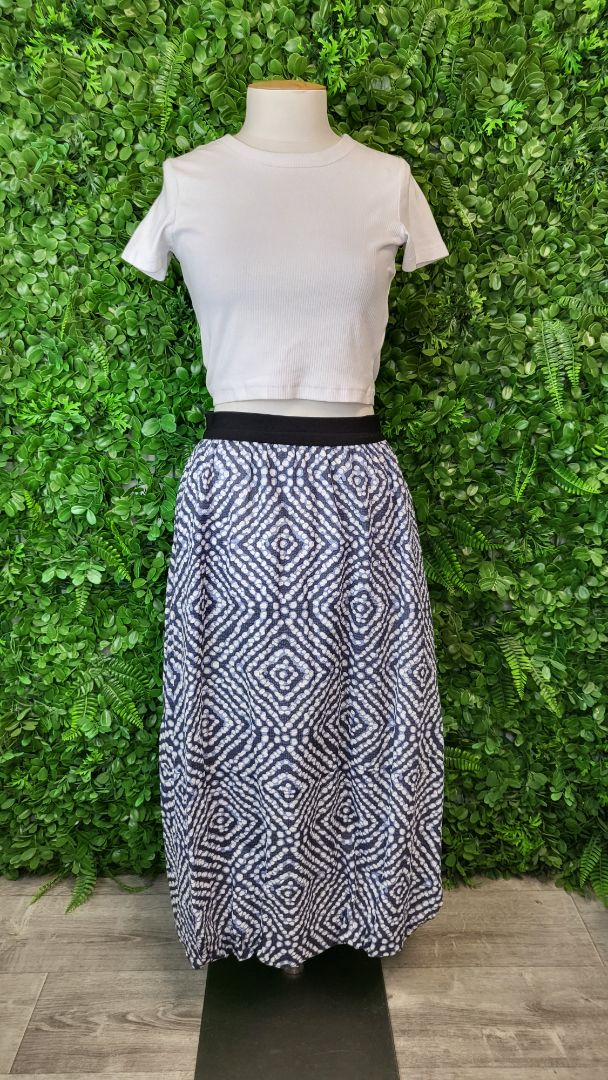 Siren Print Bubble Hem Skirt (8)