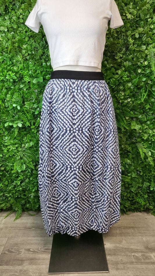 Siren Print Bubble Hem Skirt (8)