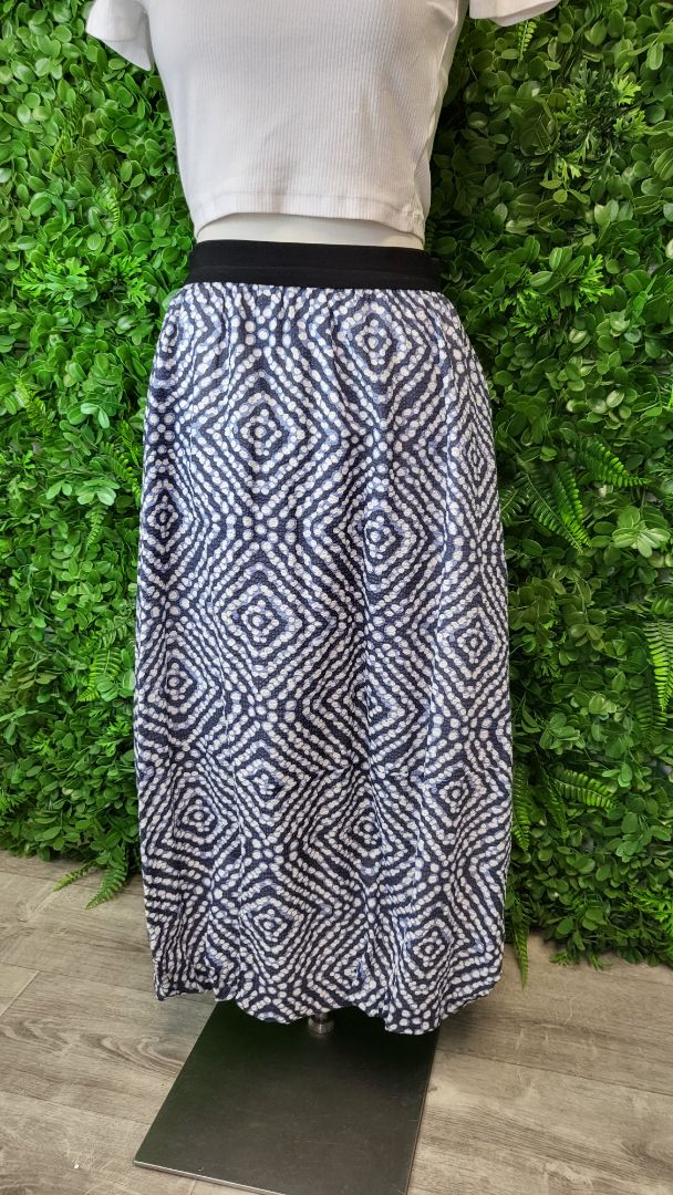 Siren Print Bubble Hem Skirt (8)