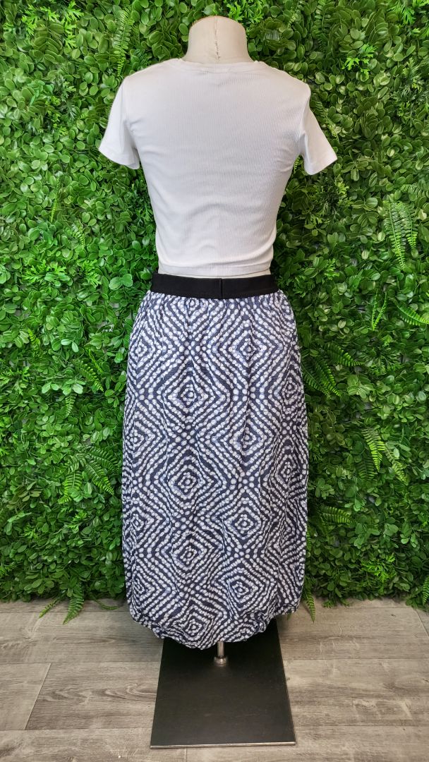 Siren Print Bubble Hem Skirt (8)