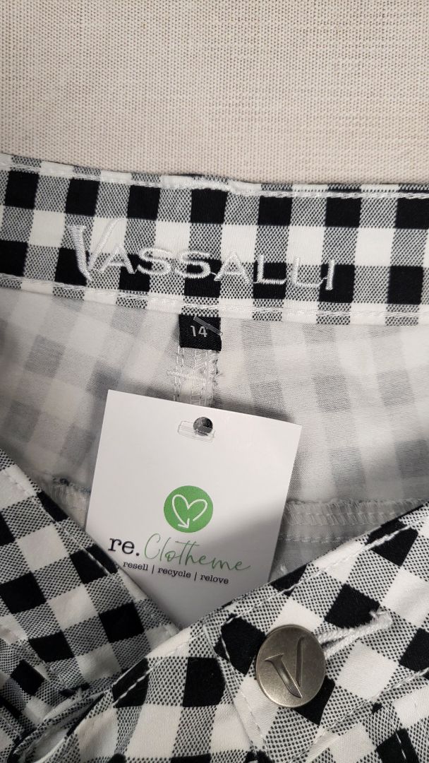 Vassalli Check Straight Leg Pant (14)