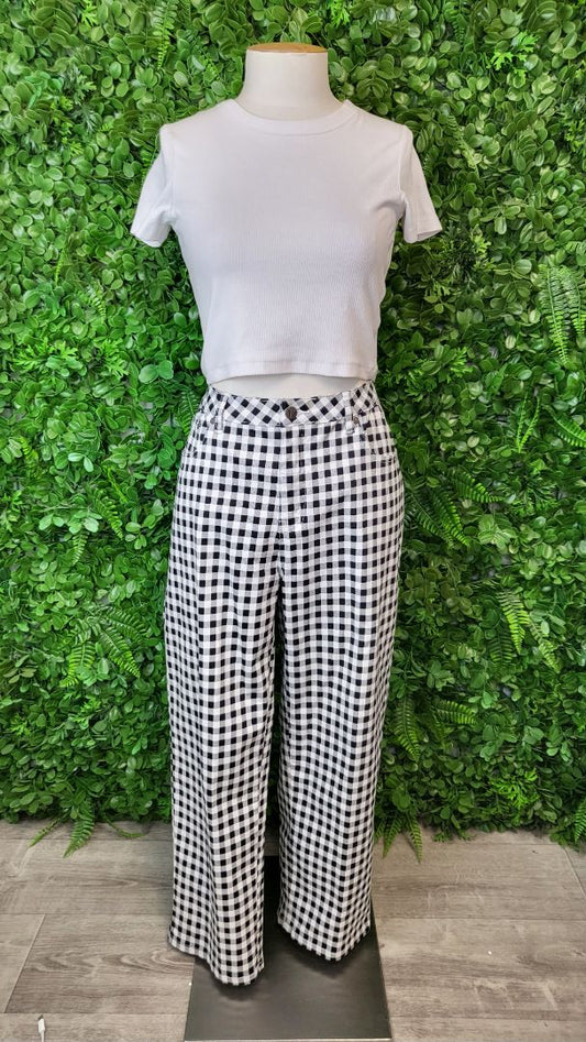 Vassalli Check Straight Leg Pant (14)