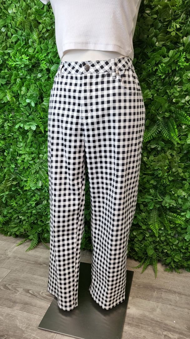 Vassalli Check Straight Leg Pant (14)