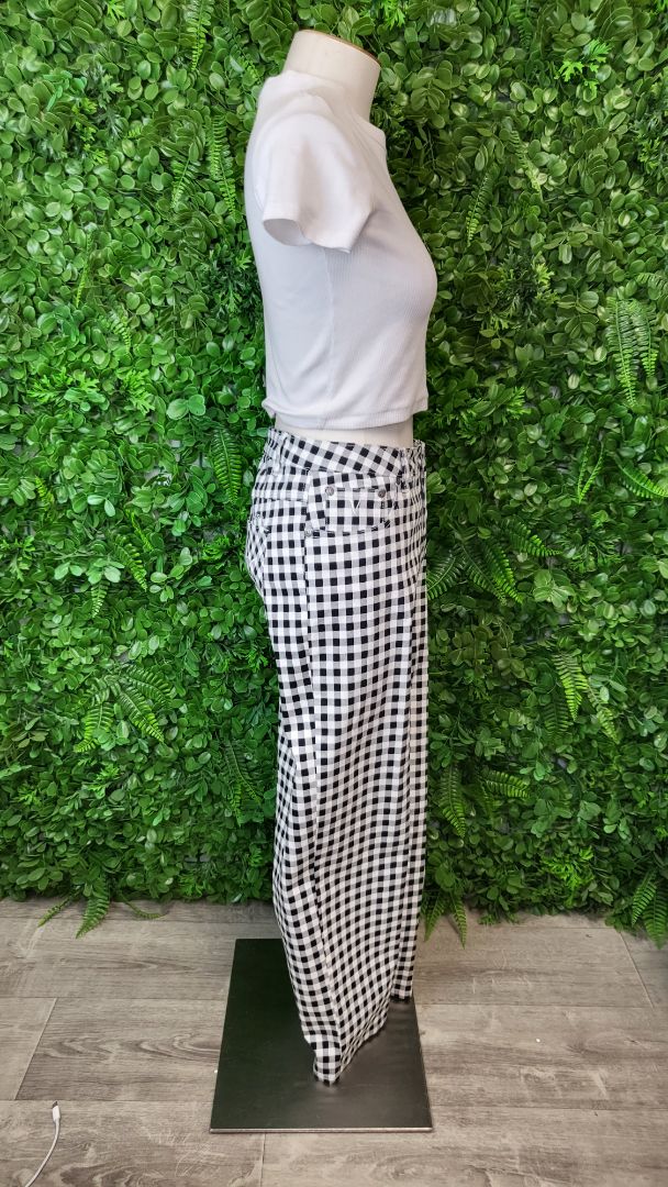 Vassalli Check Straight Leg Pant (14)