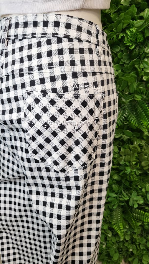 Vassalli Check Straight Leg Pant (14)