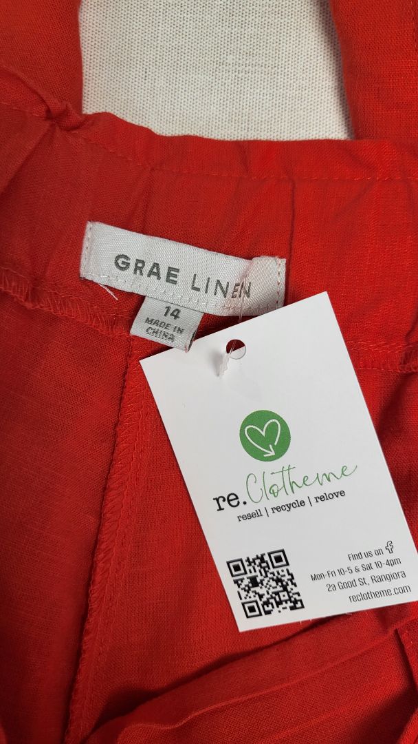 Grae Linen Orange Linen Pant (14)