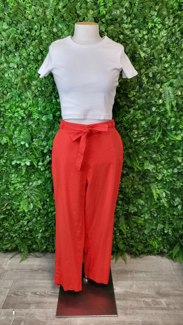 Grae Linen Orange Linen Pant (14)