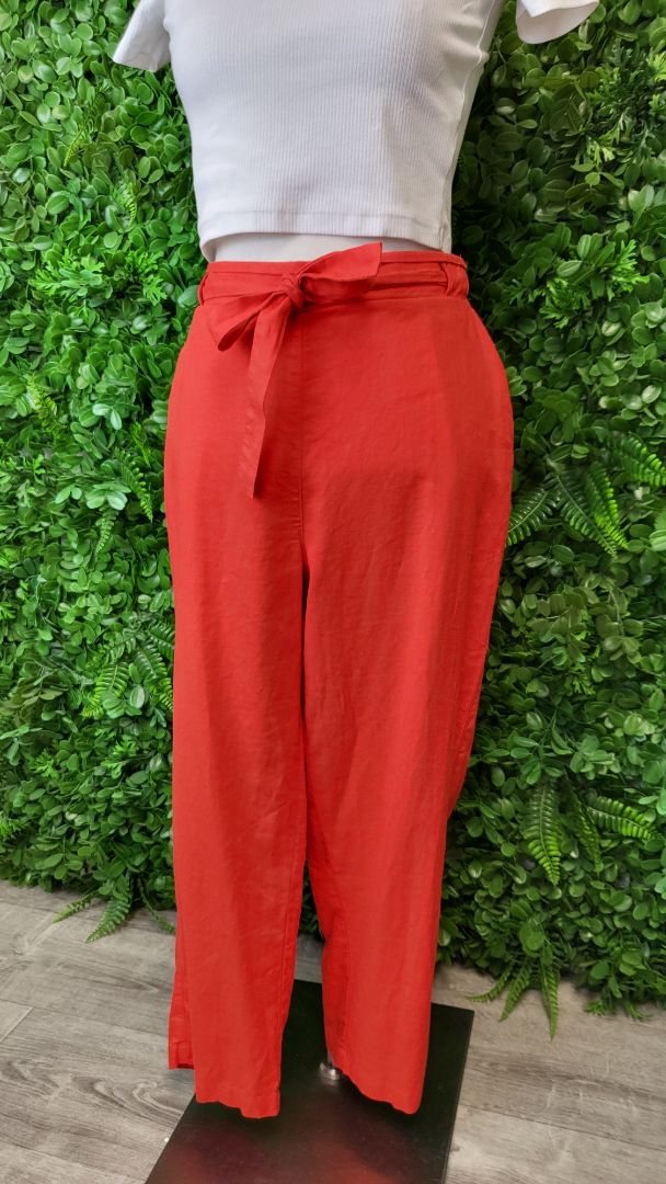 Grae Linen Orange Linen Pant (14)