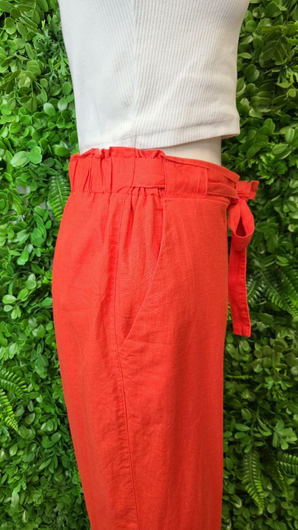 Grae Linen Orange Linen Pant (14)