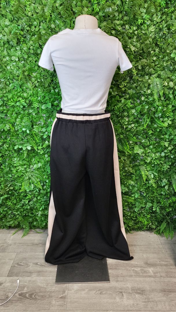 Charlo Black/Tan Wide Leg Pant (10)