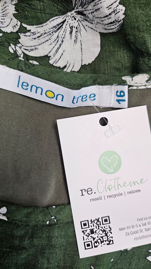 Lemon Tree Green Floral Dress (16)