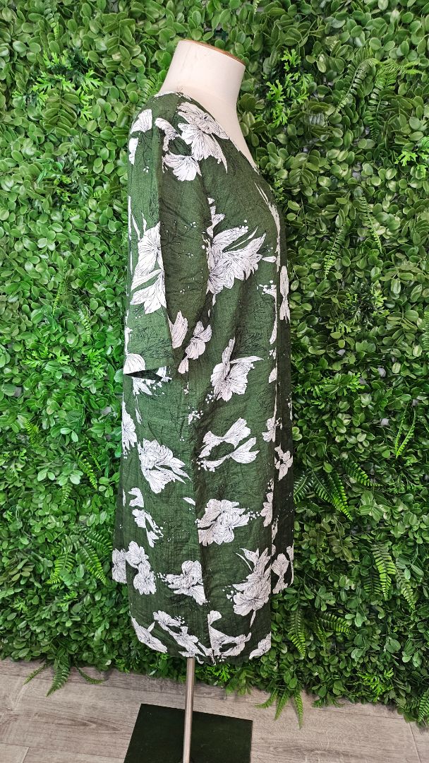 Lemon Tree Green Floral Dress (16)