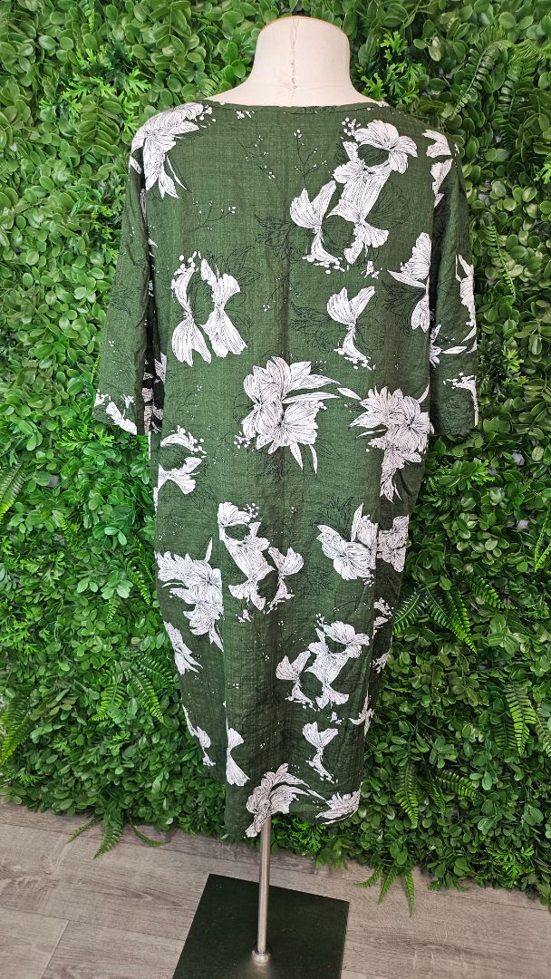 Lemon Tree Green Floral Dress (16)