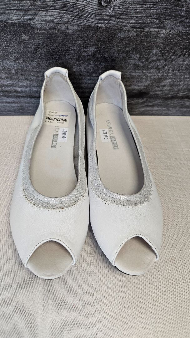 Andrea Biani White Ballet Flat (36)