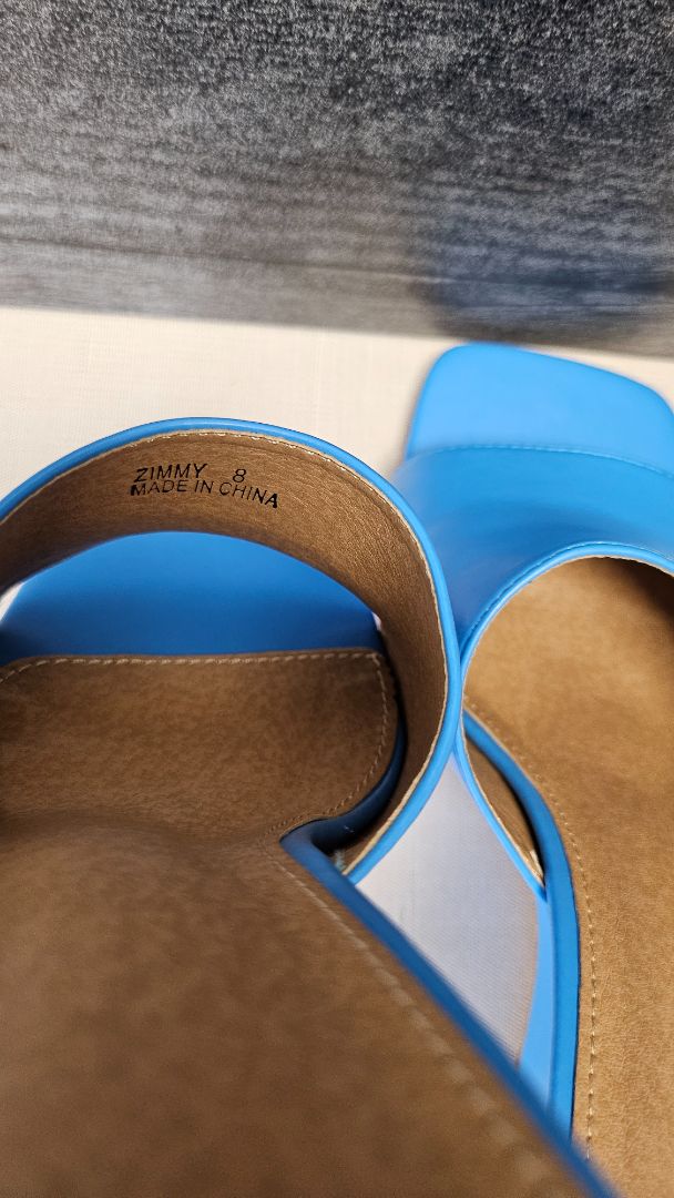 Novo Blue Wedge Heel NEW (8)