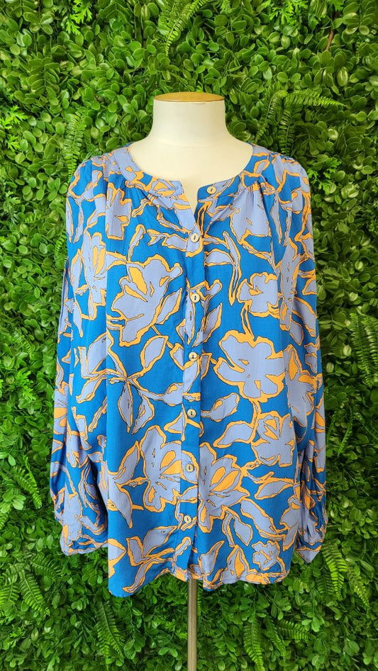 Unknown Blue Print Top (16)