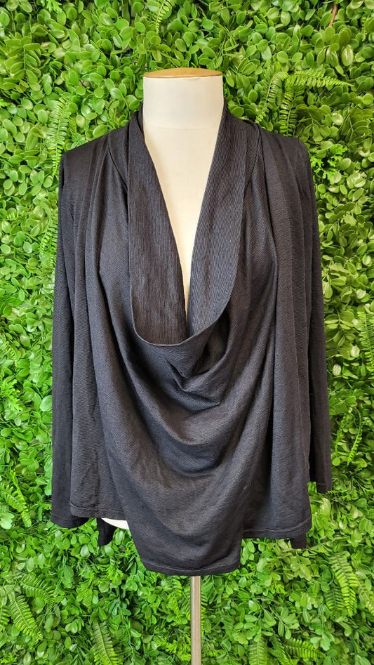 Vigorella Black Wool Blend Top (16)