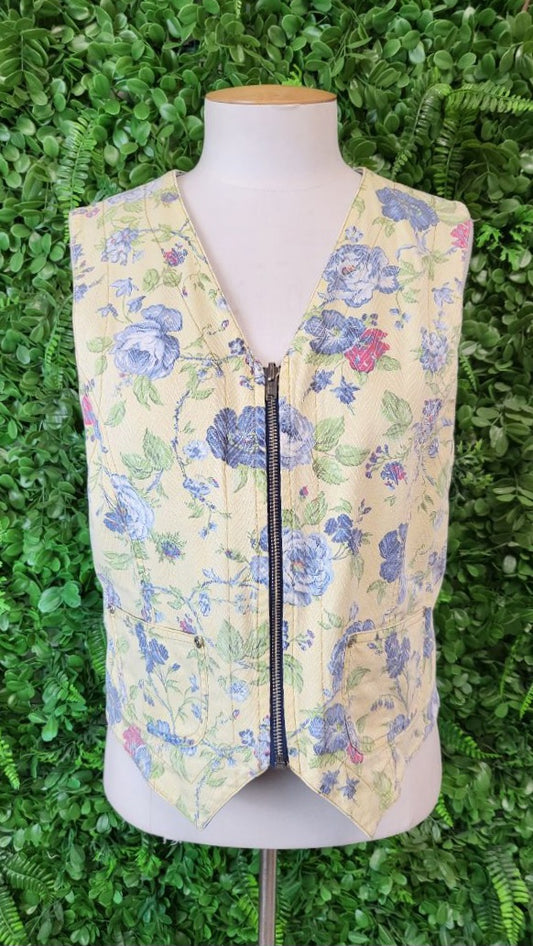 Unknown Denim/Floral Reversible Vest Top (10)