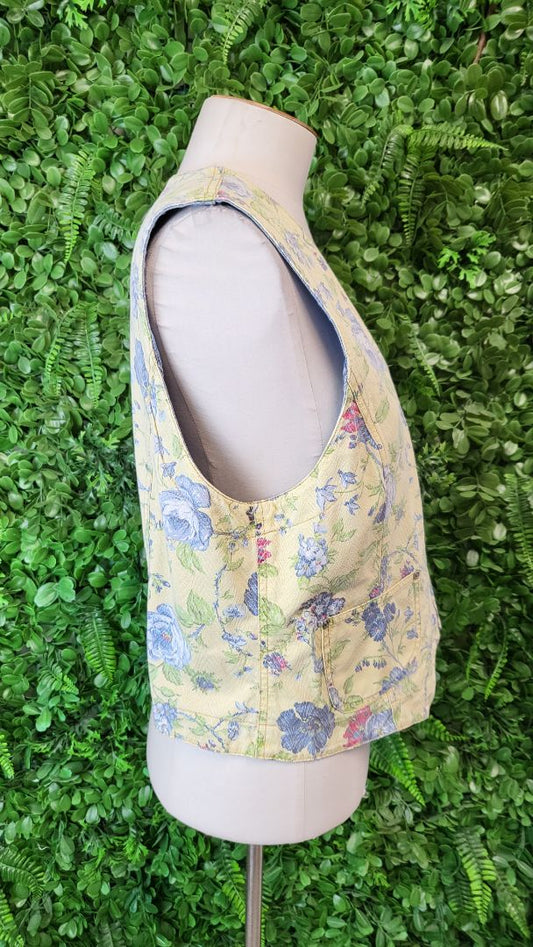 Unknown Denim/Floral Reversible Vest Top (10)