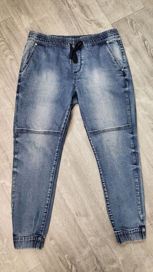 Jac+Mooki Blue Denim Joggers (16)