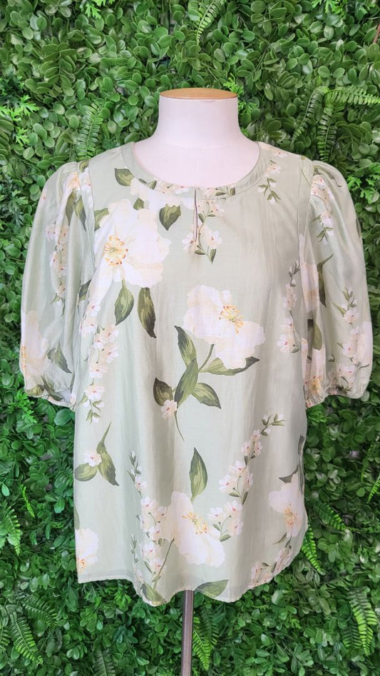 Jacqui.E Floral Puff Sleeve Top (16)