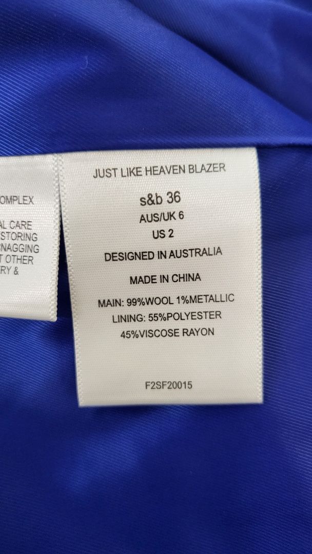 Sass & Bide Check Just Like Heaven Blazer (8)