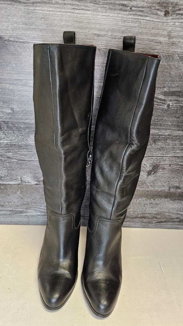 Isabella Anselmi Black Long Leather Boot (41)