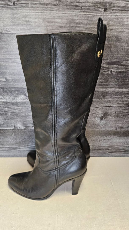 Isabella Anselmi Black Long Leather Boot (41)
