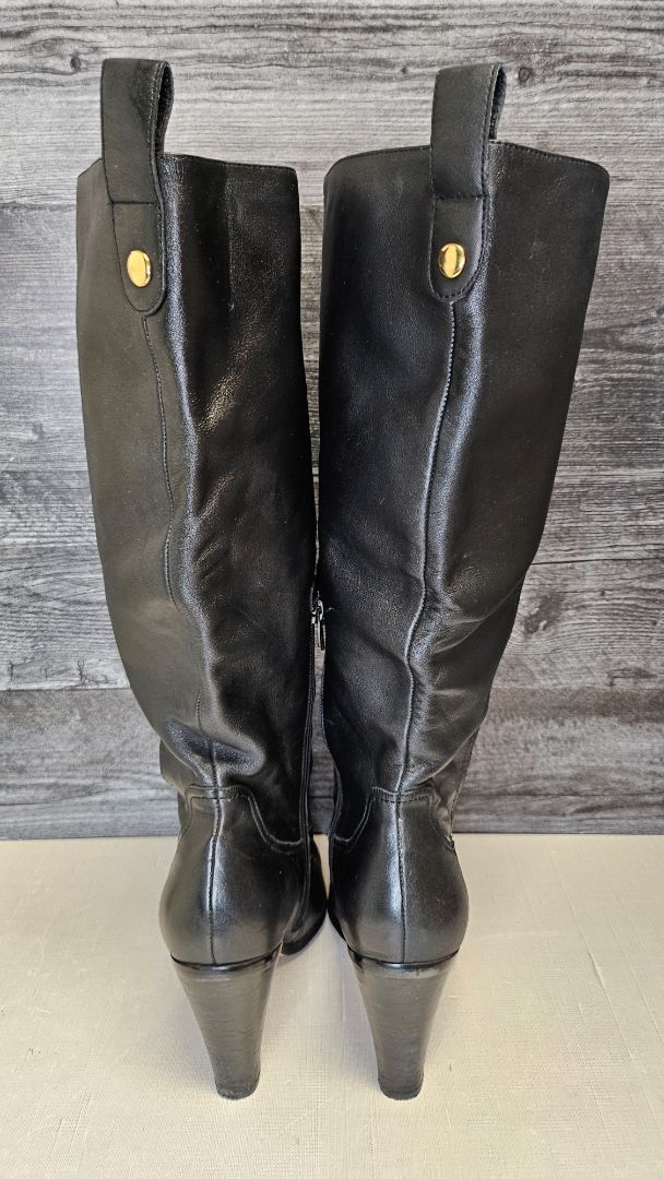 Isabella Anselmi Black Long Leather Boot (41)