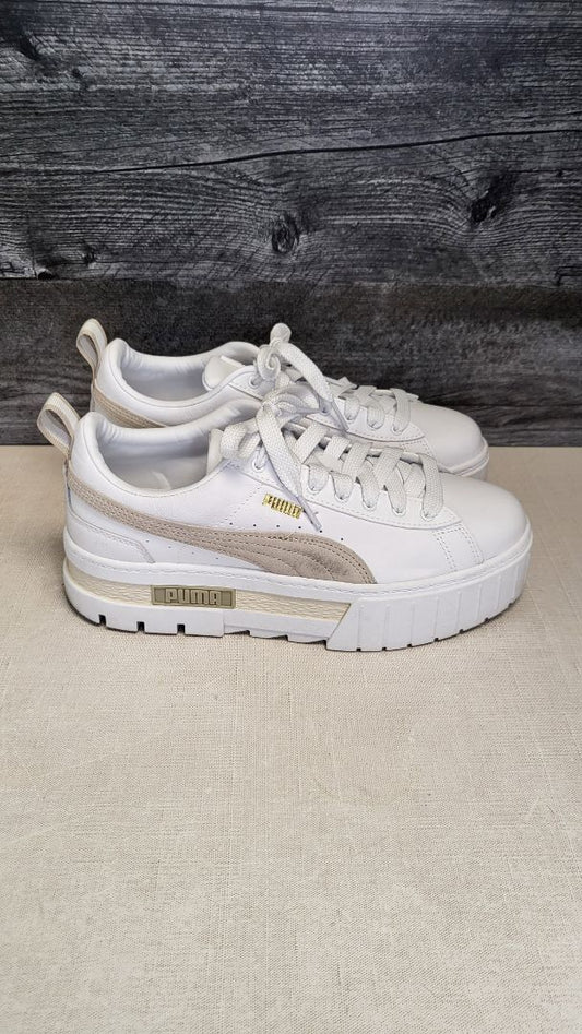 Puma White Mayze Leather (40)