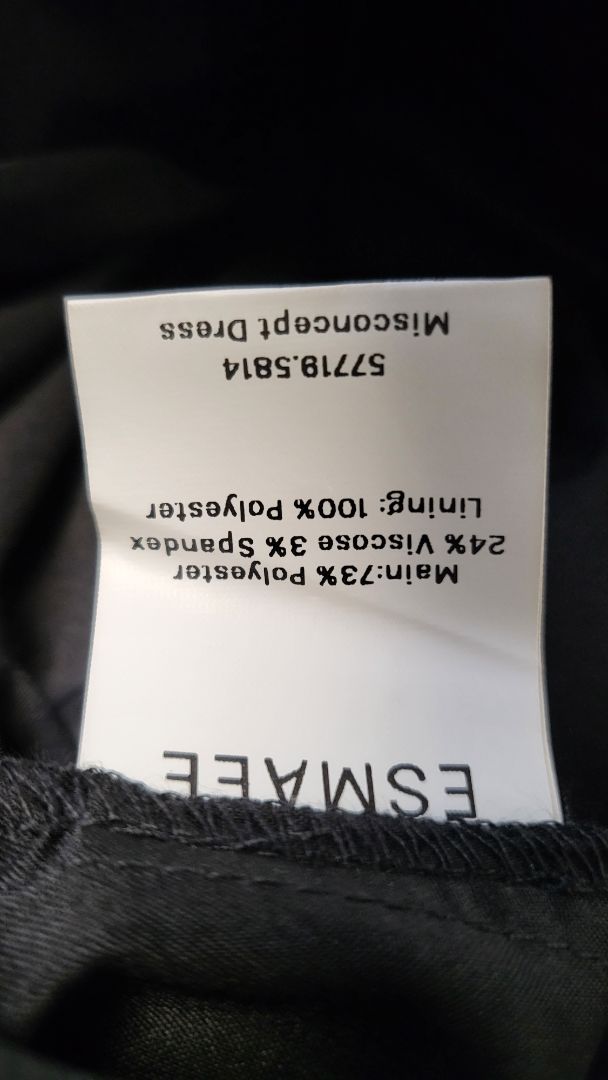 Esmaee Black Ruched Dress (12)