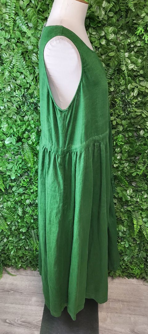 Blacklist Green Linen Dress (14)
