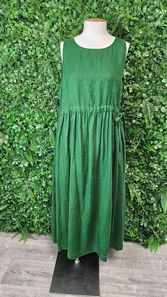 Blacklist Green Linen Dress (14)