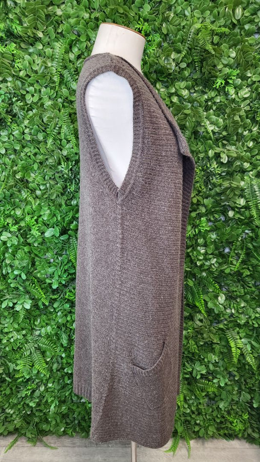 Gharani Strok Brown Longline Vest (12)