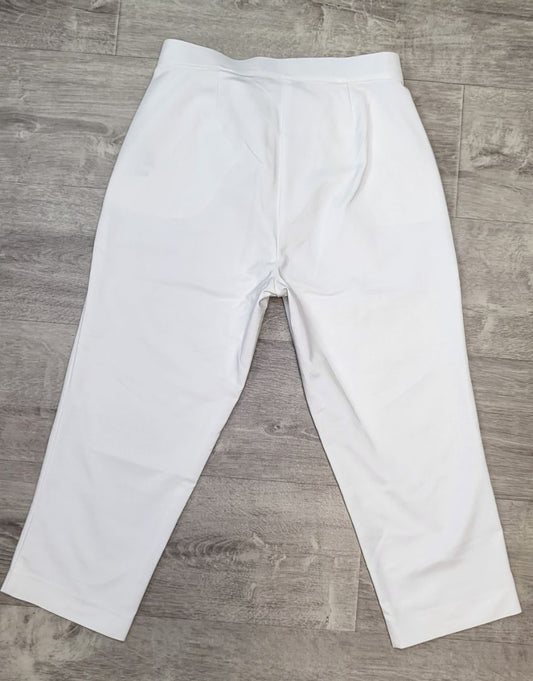 M&S White Crop Pant (12)