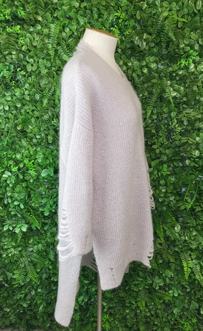 Bone & Arrow Silver Grey Longline Knit (10-12)