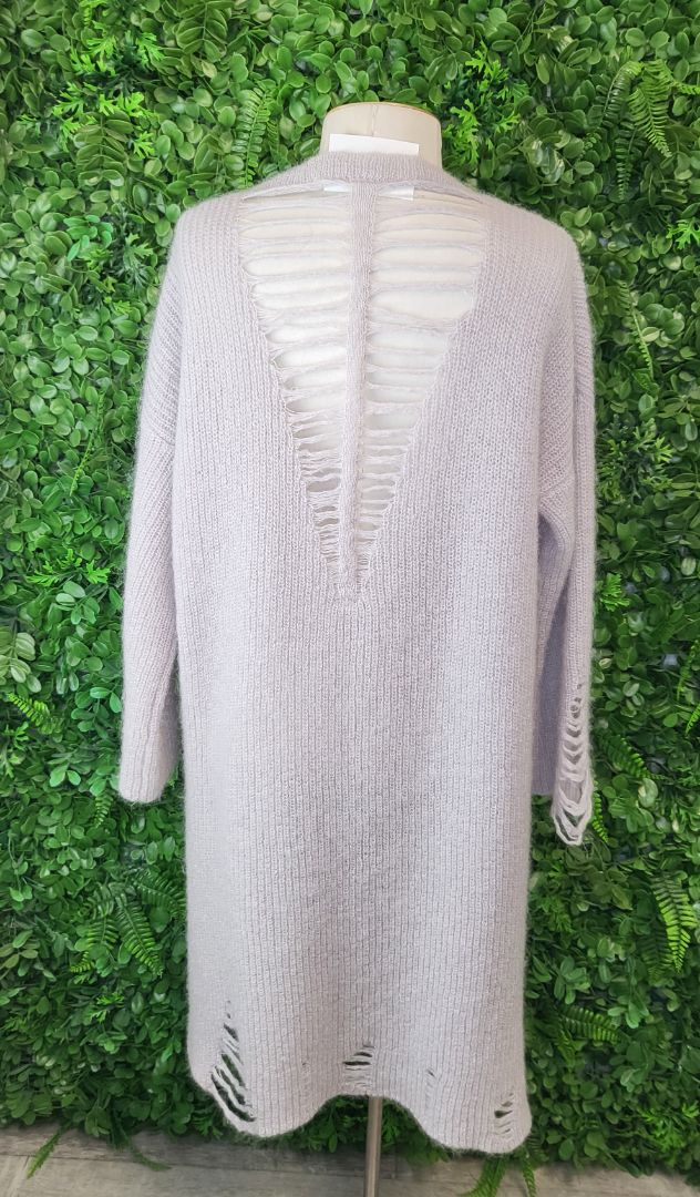 Bone & Arrow Silver Grey Longline Knit (10-12)