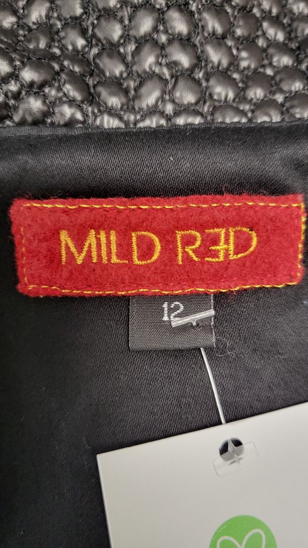 Mild Red Black Textured Vest (12)