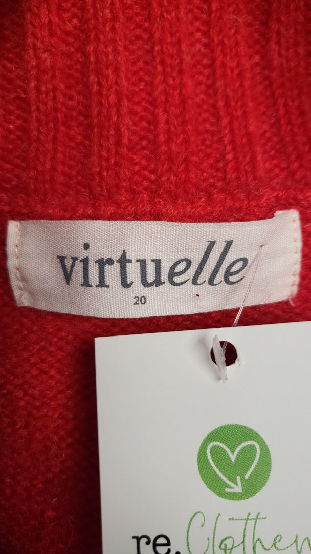 Virtuelle Red Rolled Neck Knit (20)