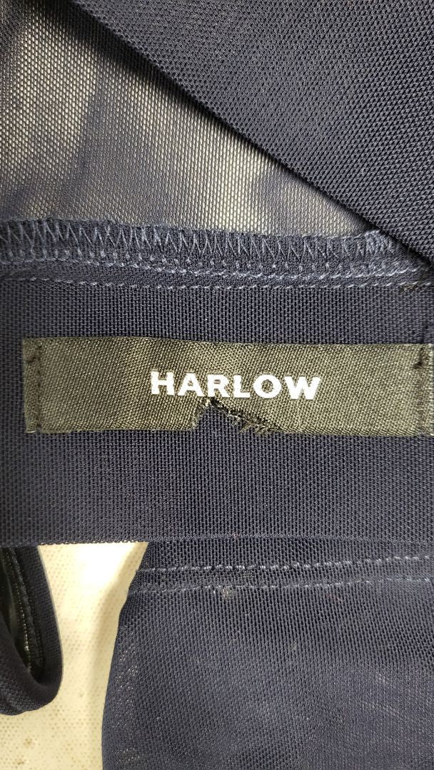 Harlow Navy Shadow Sleeve Top (16-18)