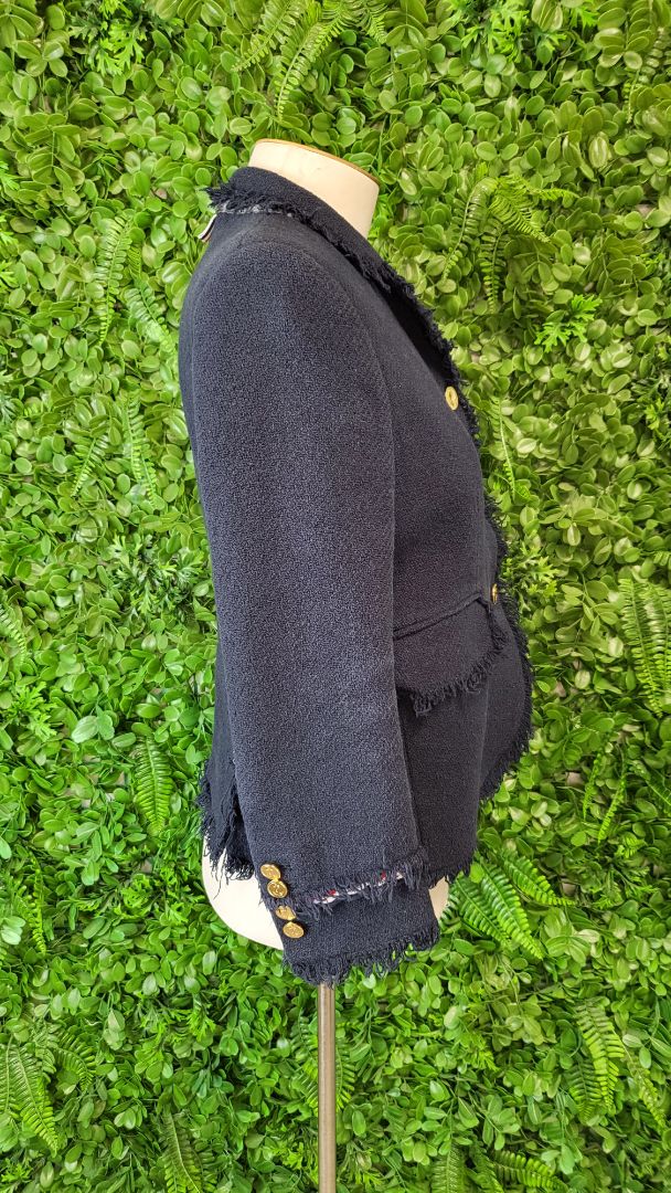 Thom Brown Navy Textured Blazer (6-8)