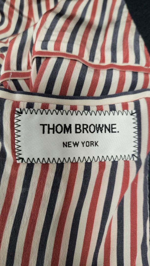 Thom Brown Navy Textured Blazer (6-8)