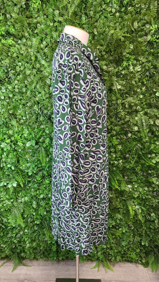 Nice Things Green Shirt Dress (12)