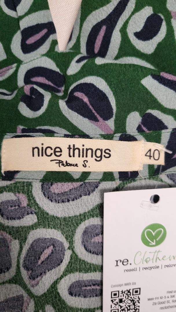 Nice Things Green Shirt Dress (12)