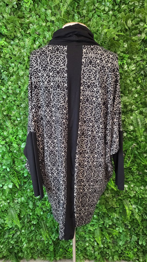 Lemon Tree Black Print Top (10-14)