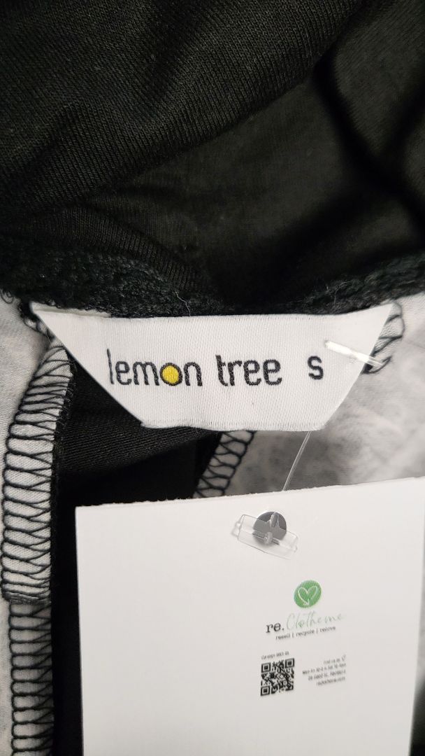 Lemon Tree Black Print Top (10-14)