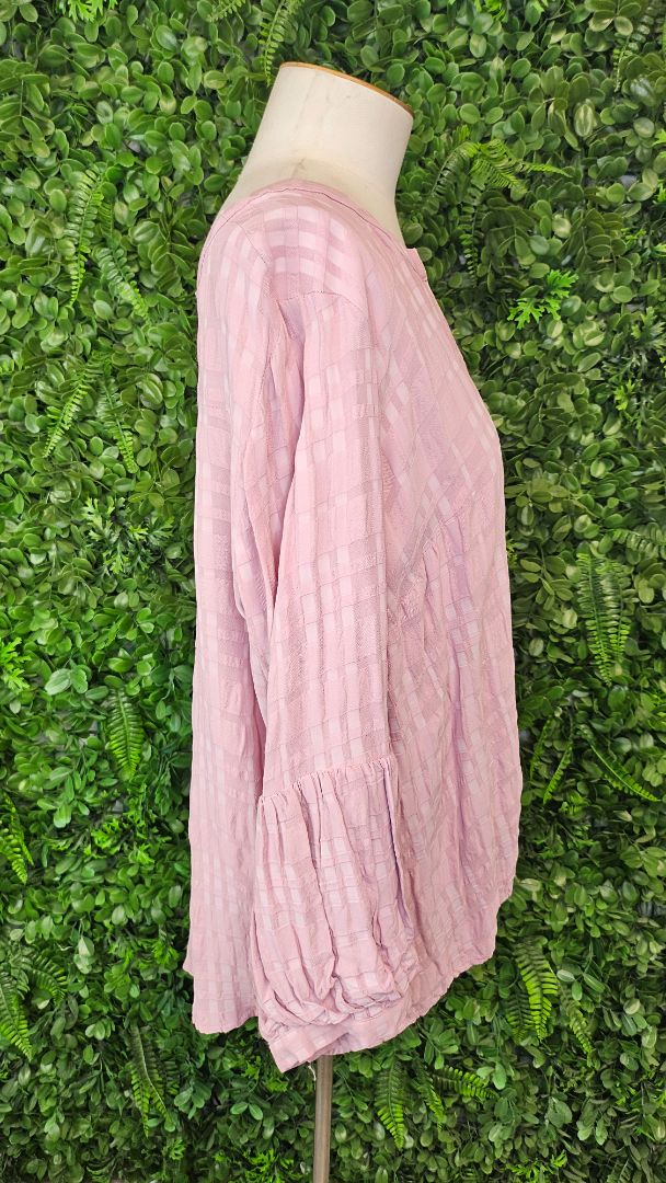 Annah Stretton Rose Pink Textured Top (16-18)