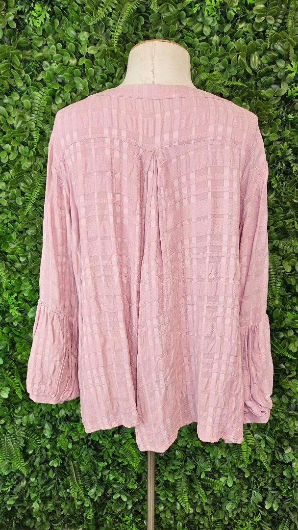 Annah Stretton Rose Pink Textured Top (16-18)