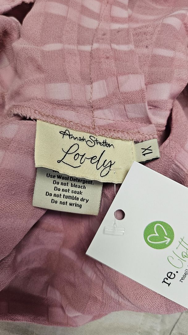 Annah Stretton Rose Pink Textured Top (16-18)