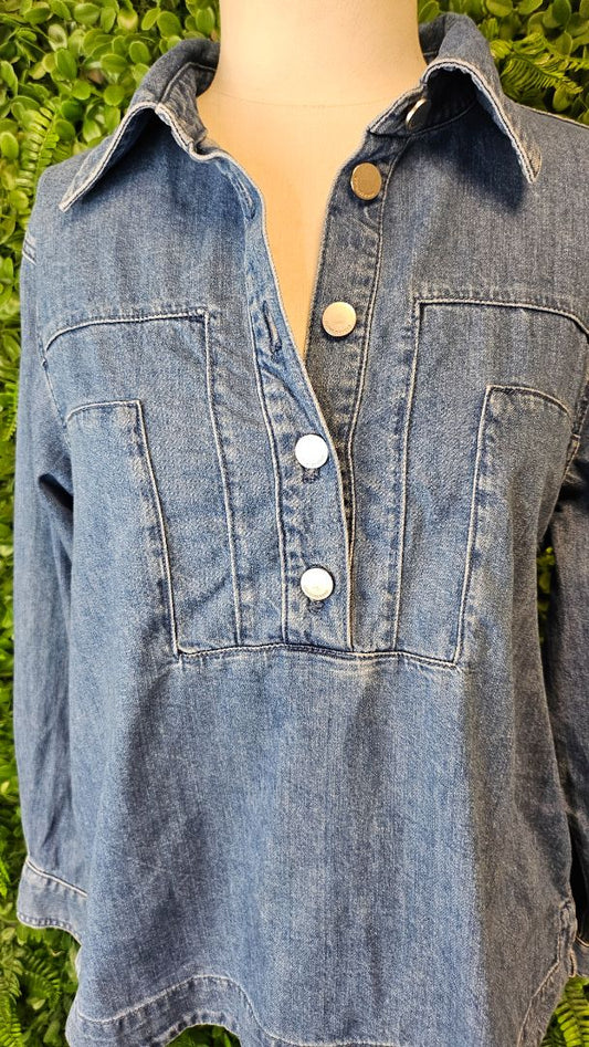 Country Road Blue Denim Top (6-10)